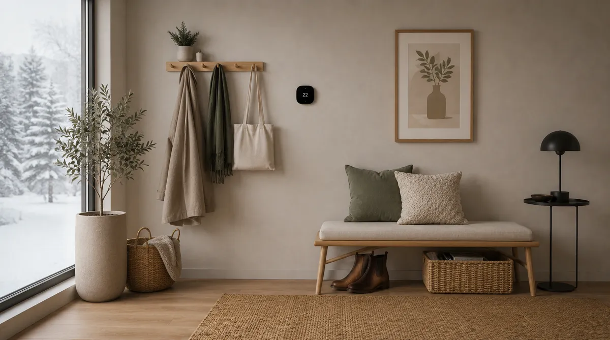 Thermostat ecobee dans un salon