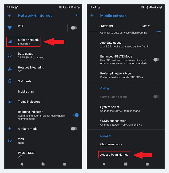 Setting APN di Android