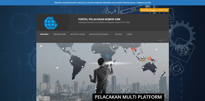 Website Pelacak Posisi Nomor HP