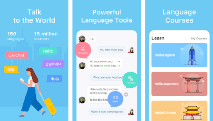 HelloTalk Aplikasi Chatting dengan Turis