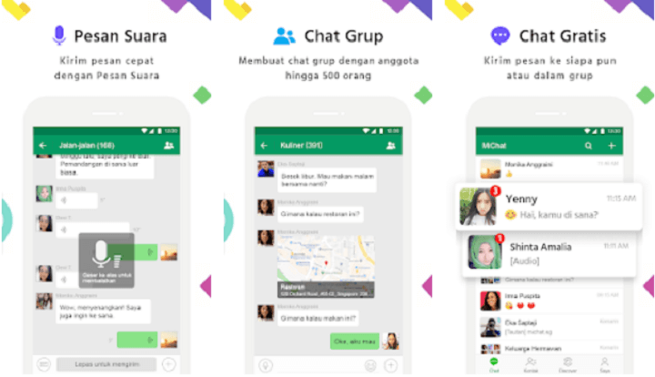 MiChat Aplikasi Chat Gratis di HP iPhone dan Android